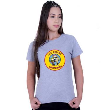 Imagem de Camiseta Baby Look Feminina Los Pollos Hermanos Breaking Bad - LAFRE, 