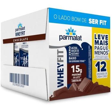 Imagem de Combo - Whey Protein 15g - Fit Parmalat 250ml - 12un, Chocolate