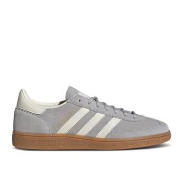 Imagem de adidas Originals Tênis masculino Handball Spezial, Cinza dois/branco creme/branco-nuvem, 46 BR