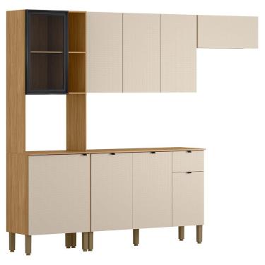 Imagem de Cozinha 4 Pecas 251 Cm Mdf Vert Plus Freijo Soft Ktp