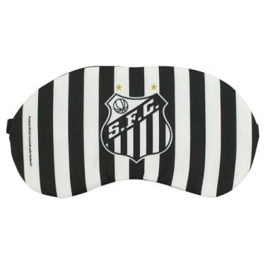 Imagem de Máscara de Dormir Santos, Neoprene, Preta, 19 x 10 cm