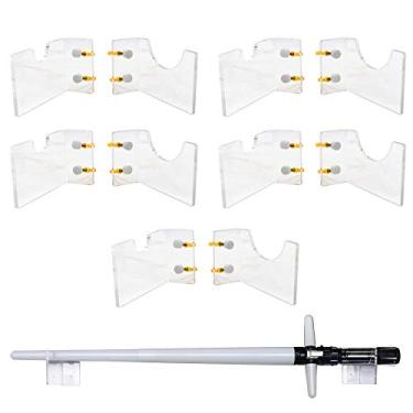 Imagem de YYST Suporte horizontal para suporte de parede para sabre de luz - Hardware incluído -5/PK