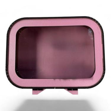 Imagem de Cofrinho Infantil Personalizado Em Com Chaveiro - Cofre Para CriançAs + Item De DecoraçãO(Rosa Bebe)