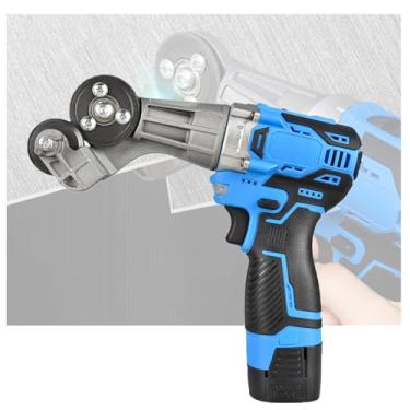 Imagem de Tesoura De PerfuraçãO EléTrica,Cortador De Chapas MetáLicas,Cortador De Chapas MetáLicas Sem Fio,Com IluminaçãO Led,Velocidade AjustáVel Para Chapas De Ferro,Cobre,AlumíNio E AçO