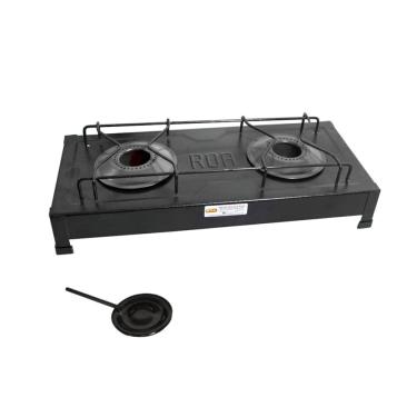 Imagem de Fogareiro Fogão A Álcool 2 Bocas Camping Roa