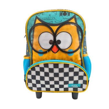 Imagem de Mochila Infantil Rodinhas Biel Corujinha Original Sestini, Preto