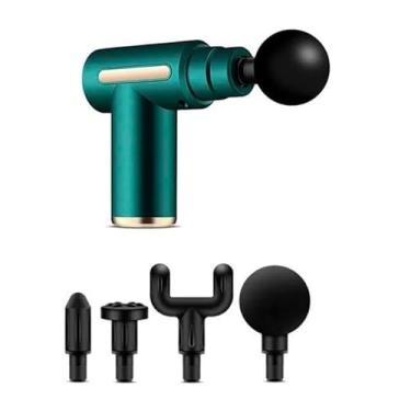 Imagem de Pistola Massageadora Elétrica Corporal De Fisioterapia Massagem Profissional (Verde)