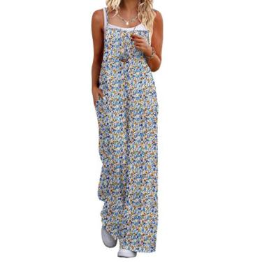 Imagem de Macacão feminino Ekouaer, casual, sem mangas, branco de verão, S