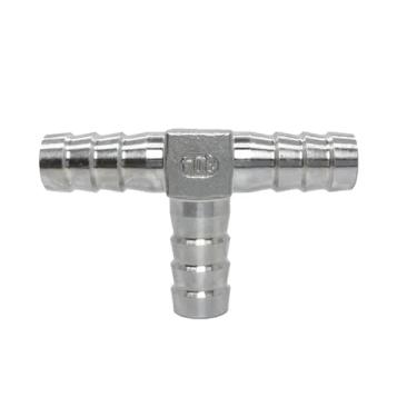 Imagem de Conexões de mangueira tipo Y de aço inoxidável 304 6 mm - 40 mm 3 vias 4 vias acoplamento farpado (T, 8 mm)