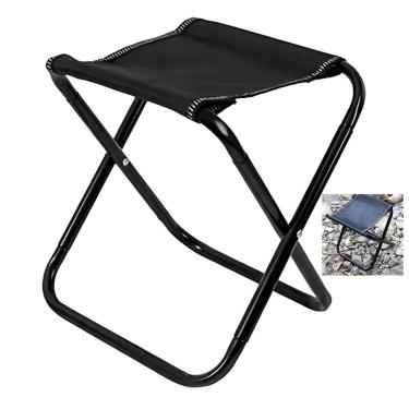 Imagem de Banco Banquinho Banqueta Dobravel Cadeira Portatil Acampamento Camping Pesca Praia Passeio Piquenique Ar Livre Compacta