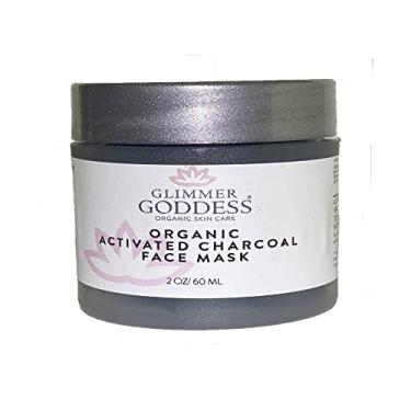 Imagem de Simply Radiant Beauty Máscara facial orgânica Glimmer Goddess para desentupir poros e reduzir cravos - Carvão ativado, 59 ml