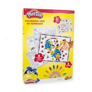 Imagem de Play-Doh Colorindo Com Números E Decore Com Adesivos - Fun
