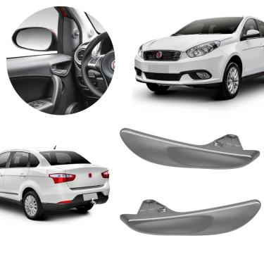 Imagem de Kit 2 Maçaneta Interna Gatilho Puxador Grand Siena Após 2012