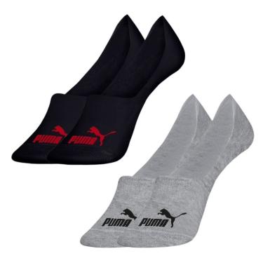 Imagem de Kit 2 Pares de Meia Puma Sapatilha Invisível Masculino