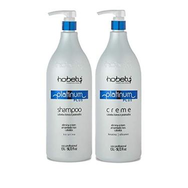 Imagem de Kit Hobety Platinum Plus Shampoo 1,5Lt + Creme 1,5Lt
