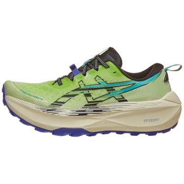 Imagem de ASICS Tênis de corrida masculino Trabuco Max 4, Verde limão/preto, 44