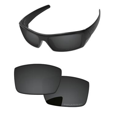 Imagem de PapaViva Lentes de reposição para óculos de sol Oakley Gascan OO9014 60 mm, Preto liso, Gascan