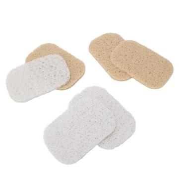 Imagem de GLOGLOW Almofada Protetora de Sabão, Bandeja de Elevação de Sabão Em Pvc Antiderrapante, Saboneteira Autodrenante para Uso Em Cozinha e Banheiro, 6 Peças