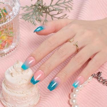 Imagem de Pontas de unhas de gel - 504 peças, conjunto de extensão de unhas macias com 12 tamanhos, pré-moldado, pontas de unhas de caixão curto, pressione as pontas de unhas de gel macio para cobertura