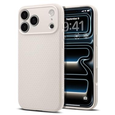 Imagem de Capa Spigen para iPhone 17 Pro, Liquid Air, projetada para Apple iPhone 17 Pro - Titânio Natural