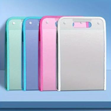 Imagem de Pasta Sanfonada Para Documento Com 13 Divisórias E Pasta Prancheta Tamanho A4 Escritório Escolar(Aleatorio,2 Peças)