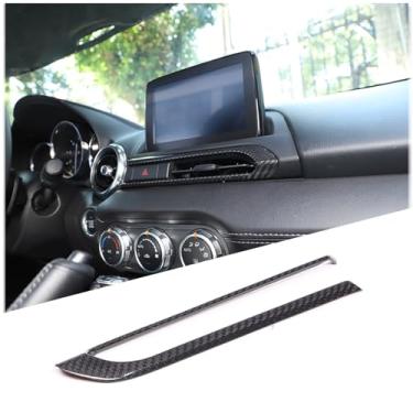 Imagem de Aotumcer Painel de luz de advertência do console central, acabamento da tampa da saída de ar compatível com Mazda MX-5 Miata 2016-2027 acessórios protetor de decoração de moldura para ventilação de ar