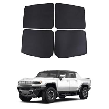 Imagem de Para-sol de teto solar para captador Hummer EV SUV/SUT, rede de para-sol de para-brisa de teto superior, não solta facilmente a cobertura do teto do carro bloqueia o calor de malha de isolamento de