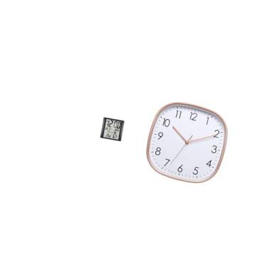 Imagem de Fenteer Relógio de Parede Digital Moderno, Grande, com Design Vintage, Prático E Silencioso, Ideal para Sala de Estar, Quarto, Escritório, Sala de Jantar, Cas