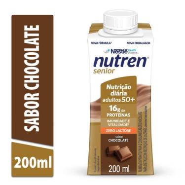Imagem de Complemento Alimentar Nutren Senior Chocolate Zero Lactose 200ml