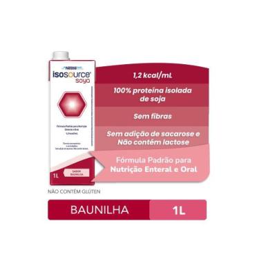 Imagem de Nutrição Enteral e Oral Isosource Soya Baunilha 1L