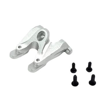 Imagem de menolana Peça de reposição reforçada para upgrade do suporte da asa traseira em escala 1:24 para carros de modelismo para Wltoys 244016, Argent
