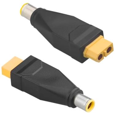 Imagem de Adaptador XT60 fêmea para macho DC7909, XT60 para DC 7,9 mm x 0,9 mm, pacote com 2