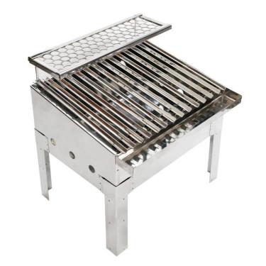 Imagem de Churrasqueira Parrilla Aço Inox Portátil Grelha Argentina