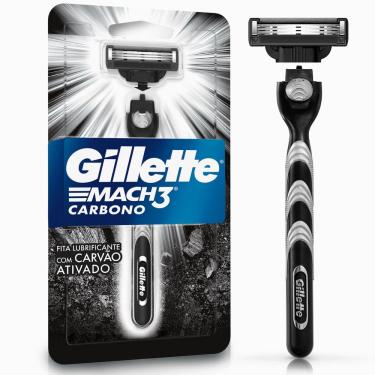 Imagem de Gillette Aparelho de Barbear Mach3 Carbono com 1 Cabo + 1 Carga