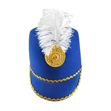Imagem de Meiliyizu Chapéu decors Knight Vintage Honor Guard Hat Knight Felt Christmas Cosplay Knight Hat Show Accessories