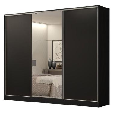 Imagem de Guarda Roupa Casal Mdf Madesa Royale 3 Portas Correr Espelho