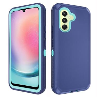 Imagem de Asuwish Capa de celular para Samsung Galaxy A26 híbrida robusta à prova de choque rígida protetora à prova de quedas corpo inteiro acessórios para celular resistente A 26 mulheres homens azul