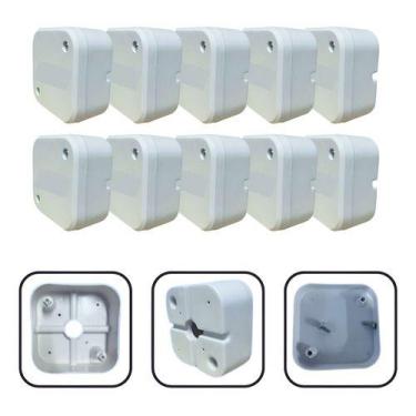 Imagem de 10 Caixas De Passagem Organizador Conectores Fio Camera Cftv - FLR