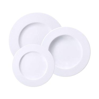 Imagem de Jogo De Pratos Tramontina Mesh 12 Peças Em Porcelana Decorada Decorado 96589027