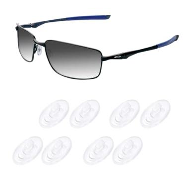 Imagem de Acefrog 4 pares de protetores de nariz atualizados para Oakley Whisker, WireTap, Half Wire 2.0, Crosshair 2.0, fio quadrado 3.0; para óculos de sol Maui Jim, substituição de peça de nariz push-in