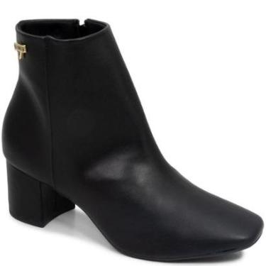 Imagem de Bota Cano Baixo Salto Bloco Zíper Via Uno 172054-Feminino
