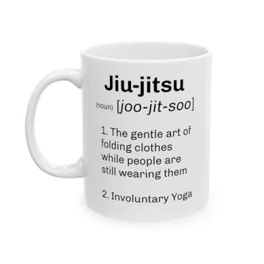 Imagem de Sunmead Caneca de cerâmica de jujitsu engraçada, xícara de chá de artes marciais de Jiu-Jitsu BJJ, Sensei de jujitsu brasileiro