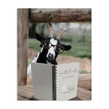Imagem de Stupell Industries Health Benefits of Goat Cheese Canvas Wall Art, design by Lori Deiter, 76 x 61 cm