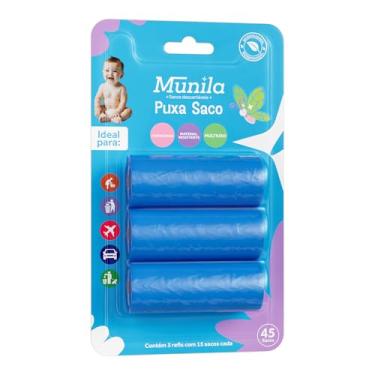 Imagem de PUXA SACO C/3 REFIS AZ MUNILA