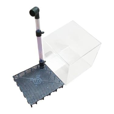 Imagem de IEUDNS Filtro de Fundo Acrílico com Tubo, para Aquário de Camarões E Peixes.