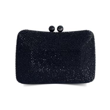 Imagem de Bolsa Clutch Carteira De Mão Festa Luxo Ostentação Liz (Preto)