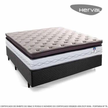 Imagem de Cama Box de Casal Herval Adapt com Molas Ensacadas, 73x138x188 cm