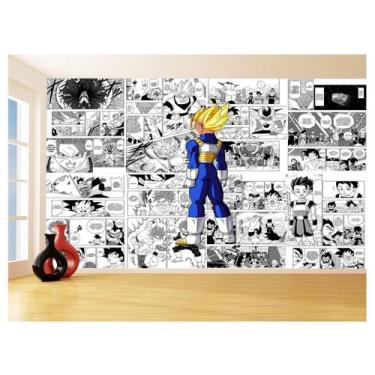 Imagem de Papel De Parede 3D Dragon Ball Vegeta Anime 3,5M Dbz691 - Você Decora