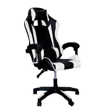 Imagem de Cadeira Gamer Ergonômica C7 Neo Comfort, Reclinável 135°, Suporta 130kg (Preto e Branco)