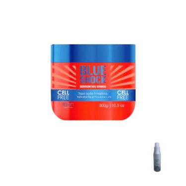 Imagem de Kit Blue Shock Tazin Cosméticos, Creme Hidratante para Bumbum e Ativador de Cachos, Loção, 0.3kg, 50x50x50cm, Adulto, Hidratação Profunda, Pele Normal, 1 Conjunto